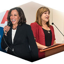 U.S. Senate Candidates Loretta Sanchez and Kamala Harris Visit CSUN to Rally Young Voters