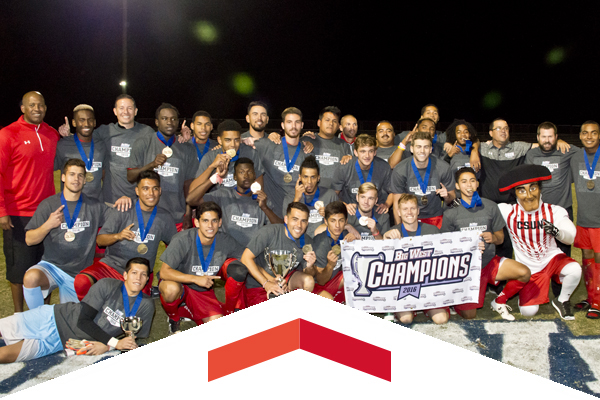 CSUN men's soccer wins Big West title and qualifies for NCAA Tournament.