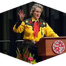 Autism advocate Temple Grandin spoke at CSUN. 