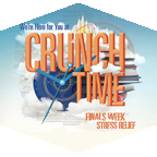 Crunch time has free breakfast, beverages and exam supplies May 16-18.