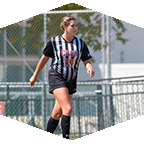 Nicole Thompson, former CSUN Women’s Soccer star, in a game. 