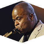 Maceo Parker plays his saxophone. 