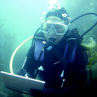 Dawn Bailey in scuba