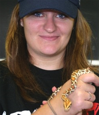 Denita with snake