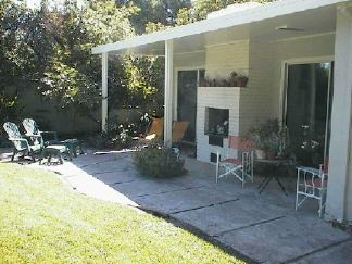 Rear patio of my house
