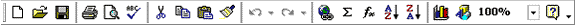 Standard Toolbar