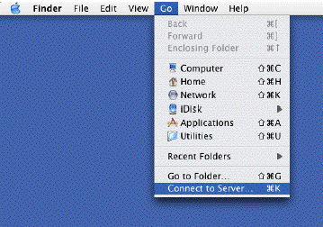 Go Menu pull down window