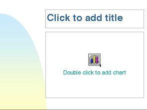 Slide layout for creating charts