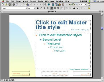 Slide Master Screen