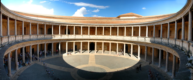 Courtyard of palace of Charles V