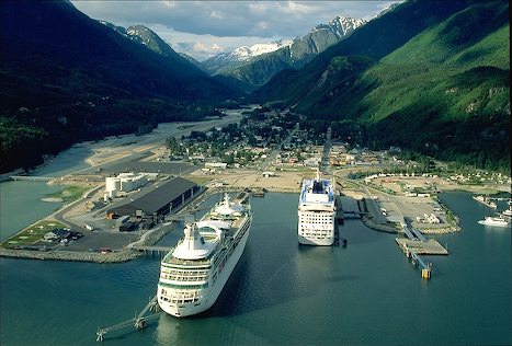 Cruiseships in skagway