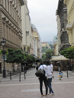 Strassenszene in Budapest