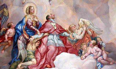 Deckenfresco detail