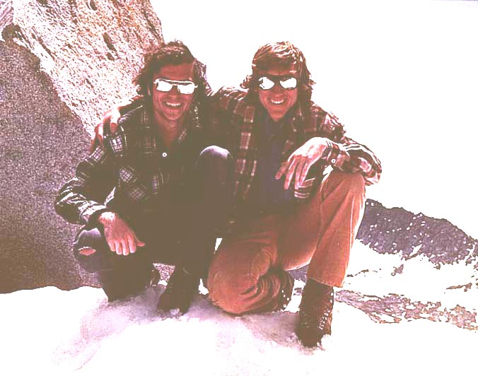 with my brother, Bruce, in the backcountry of Yosemite National Park