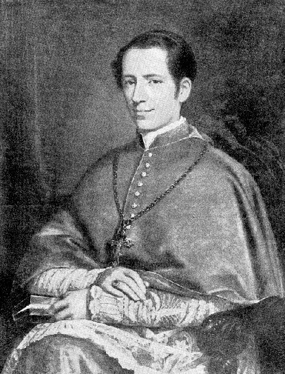 link to page concerning Sede Vacante 1878: Card. Pecci; portrait of Pecci in 1844