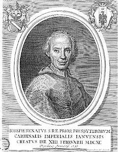 etching of Cardinal  Giuseppe Renato Imperiali