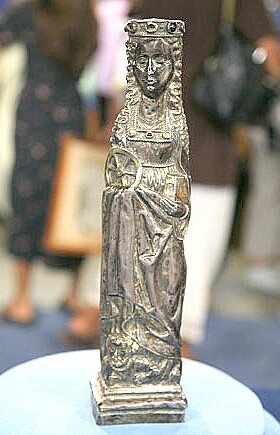 Medieval silver St. Catherine