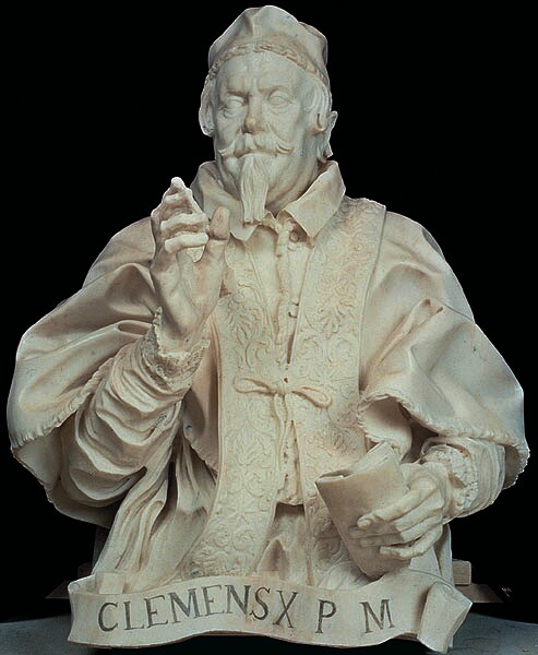 Clement IX, marble portrait  bust by Gianlorenzo Bernini
