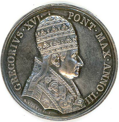 Poretrait of Pope Gregory XVI,  1832