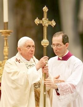 Benedict XVI and Guido Marini