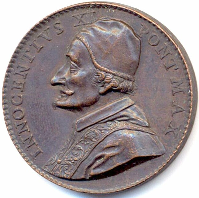 Pope Innocent XI, wearing the camauro