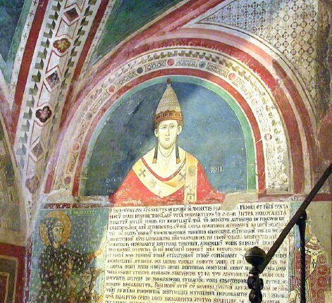 fresco of Innocent III at Subiaco