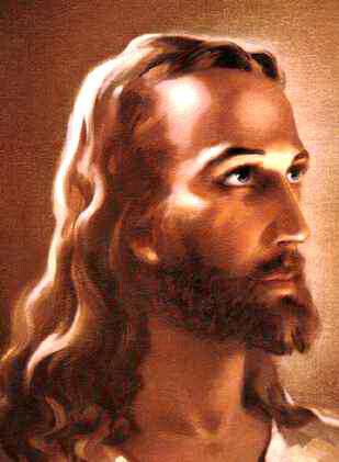 Dark haired Jesus