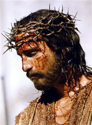 Jim Caviezel as Jesus, in _The Passion of the Christ_