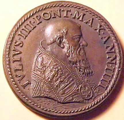 Pope Julius III, wearing a cope, Year 4