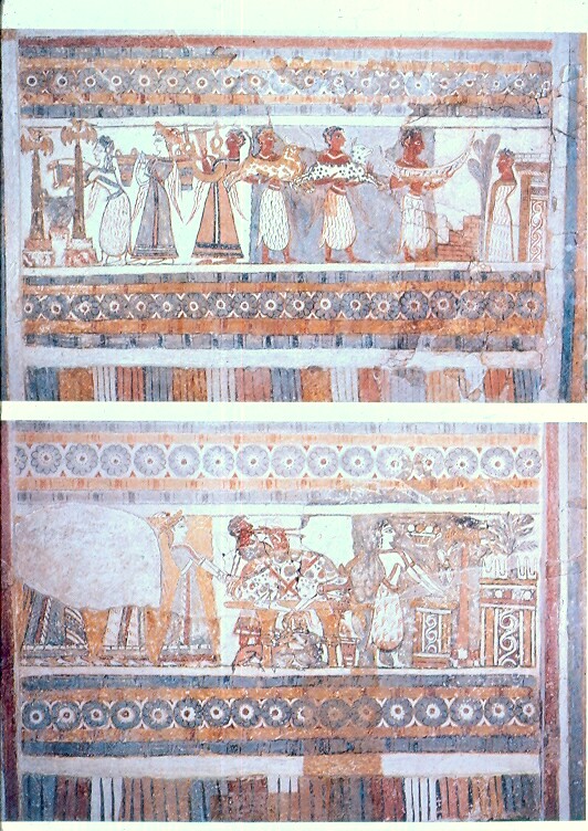 Minoan painted stone ossuary