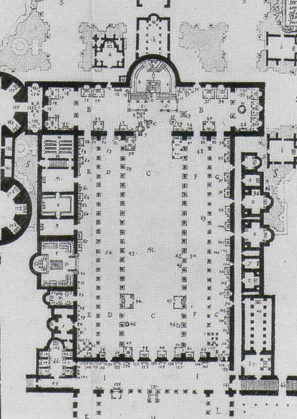 Plan of Old St Peters