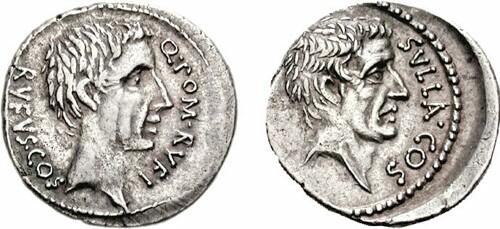 coins with image of Sulla