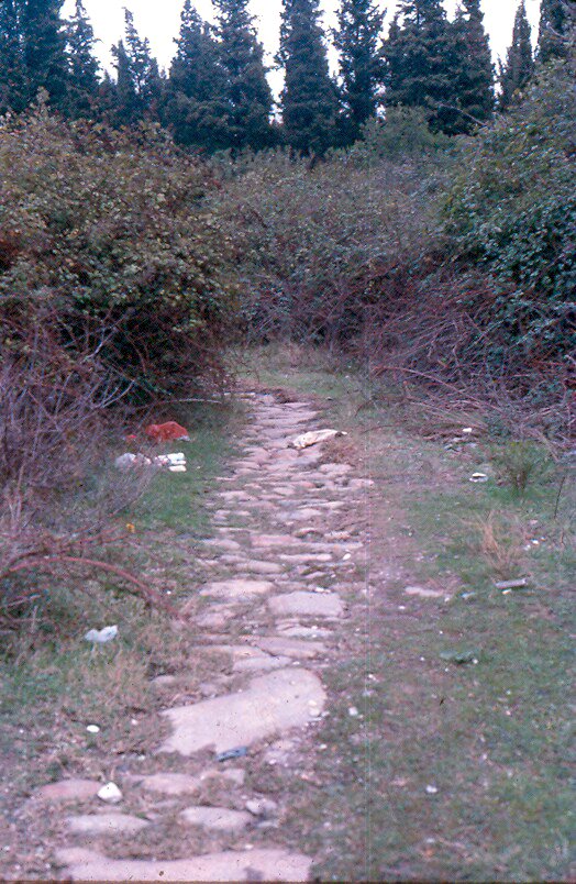 Via Egnatia, in the pass between Kavalla and Philippi