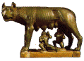 The Capitoline Wolf, with Romulus and Remus by Cellini