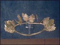 a gold funerary crown, Kerameikos Cemetery