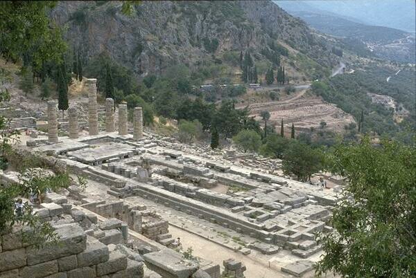 Ruins of the Temple of Apollo at Delphi
