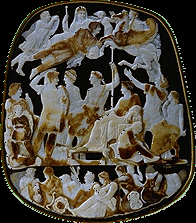Gemma Augustea, showing the Imperial Family receiving Tiberius during a triumphal procession
