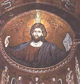 Christos Pantokrator,mosaic from Monreale