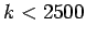 $ k<2500$