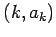 $(k,a_k)$