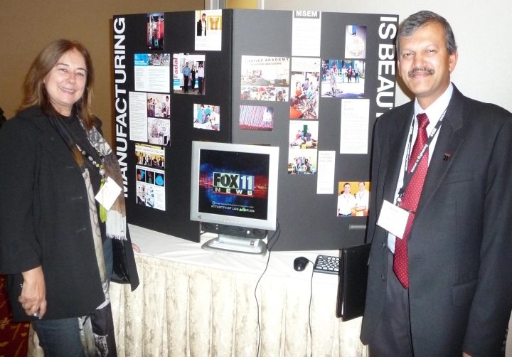 Prof Costea and Dean Ramesh by Poster
