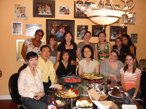 Dr. Kazemi with Dr. Cho and her students from South Korea