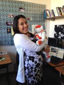 Melissa with NAO