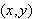 $(x,y)$