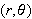 $(r,\theta ) $