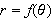 $r=f(\theta )$