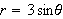 $r=3\sin \theta $