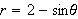 $r=2-\sin \theta $