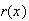 $r(x)$