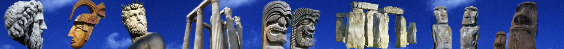 mythological ruins and sculpture
